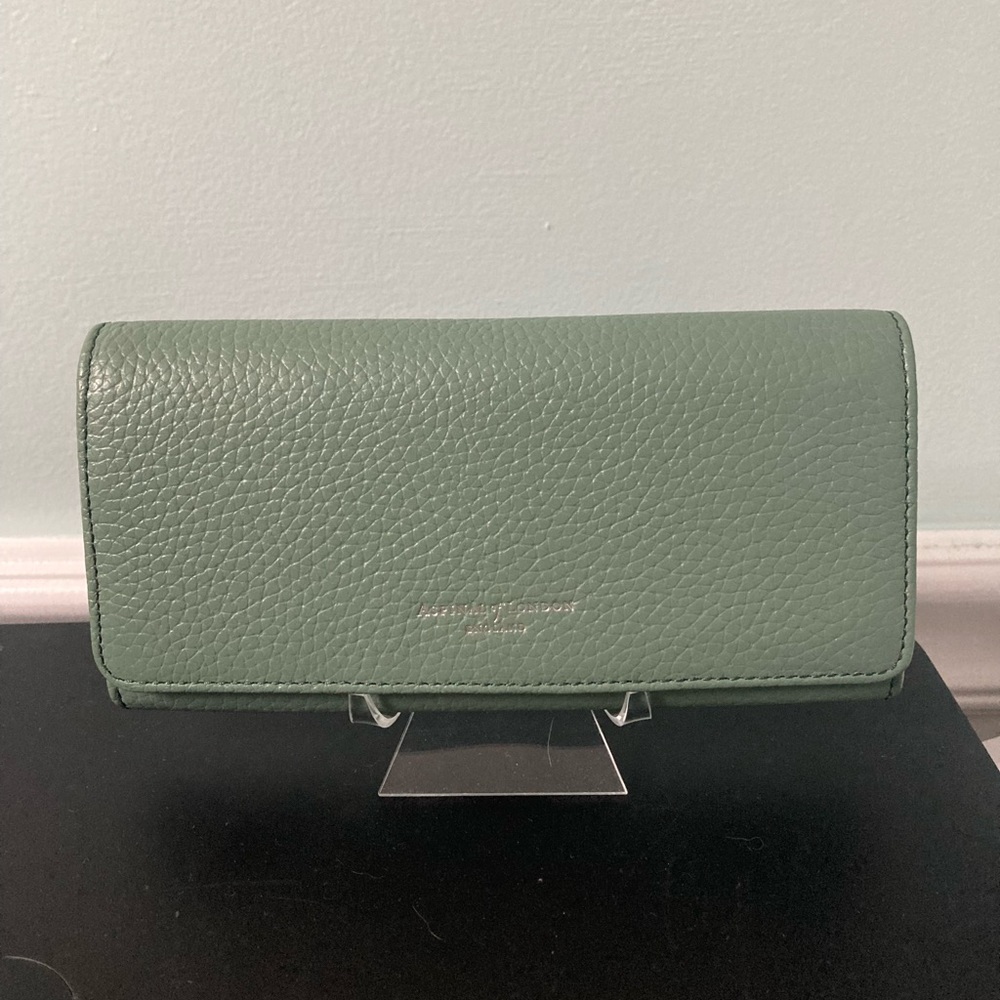 Aspinal of London London Purse in Willow Pebble